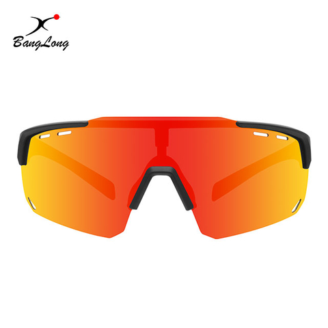 Half Frame Reflective With Vents Cycling Sports Sunglasses