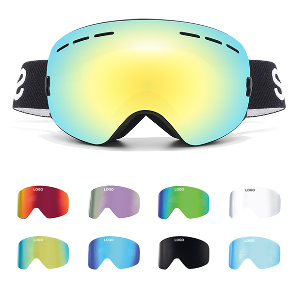 colorful ski goggles