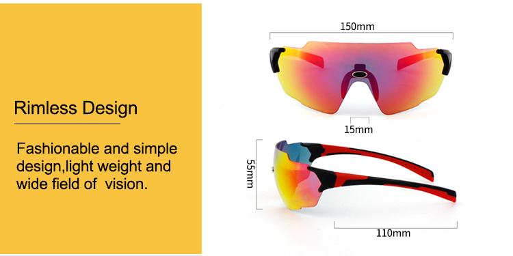 Rimless/Frameless New Design Fashion Sport Sunglasses For Cycling Baseball