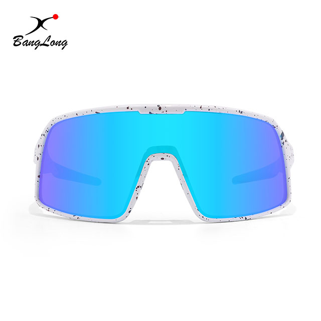 Mirrored Coating Lens Full Frame Cycling Sport Sunglasses