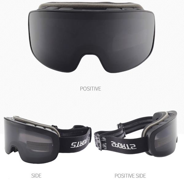 Black UV400 Ski Goggle