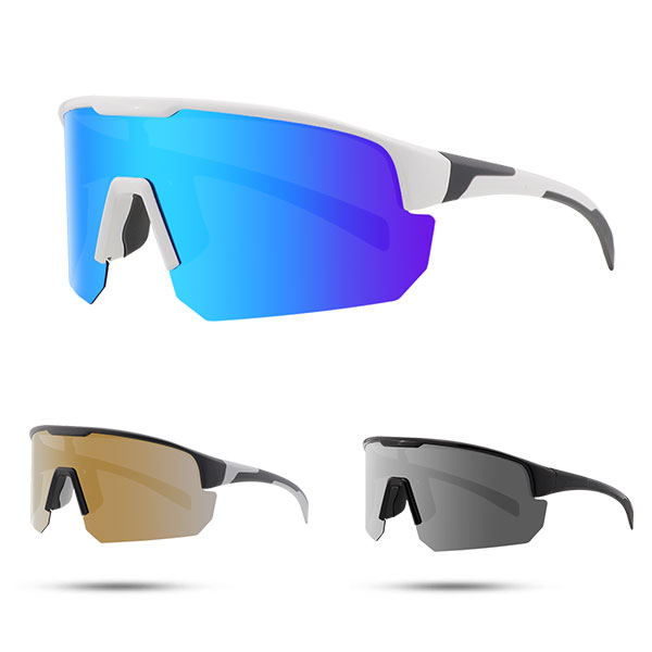 MTB Mirrored Polarized Coating Half Frame Sport Sunglasses - Bang Long