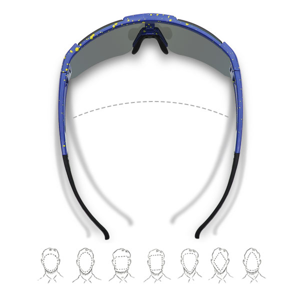 Ventilative Half Frame Wind Proof Cycling Sunglasses - Bang Long