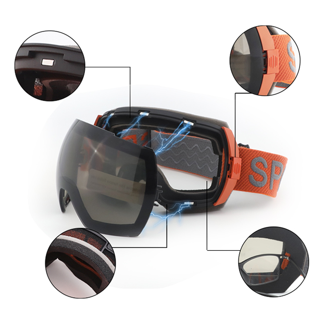 Magnetic Spherical Fashion For Snowboarding Ski Goggles - Bang Long