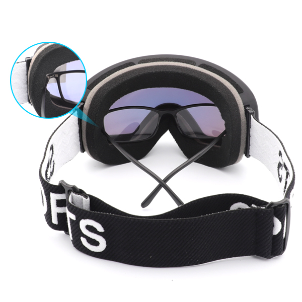 Frameless/Rimless TPU Mirrored UV Protection Ski Goggles - Bang Long