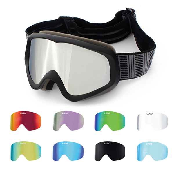 Dual Lens Reflective Ski Goggles For Kids - Bang Long