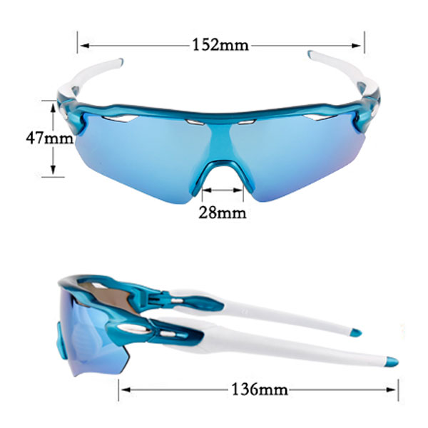 HD Lens Half Frame Windproof Cycling Sports Sunglasses - Bang Long