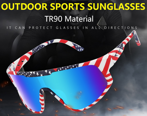 Bicycle Mirrored Lenses Full Frame Sport Sunglasses - Bang Long