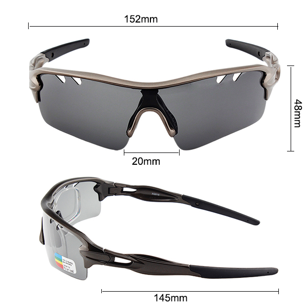 Multi Lens Small Mirrored Running Driving Sports Sunglasses - Bang Long