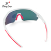 Mirrored Half Frame Polarized Sport Sunglasses for Baseball
