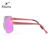 Rimless Mirrored Sport Sunglasses for Running