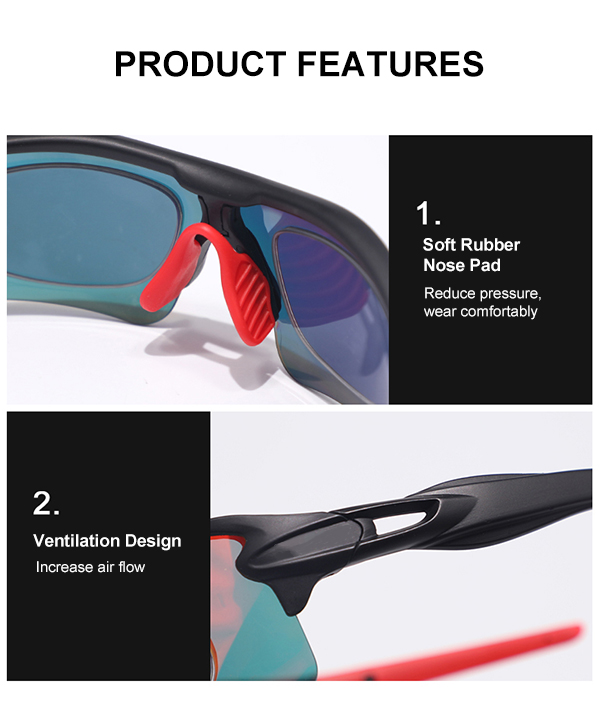 Vintage Photochromic Lens Prescription Running Sport Sunglasses - Bang Long