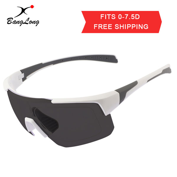 Reflective Polarized With Big Lens Cycling Sport Prescription Sunglasses