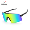 Oversize Interchangeable Lens Mirrored Baseball Fashion Sports Sunglasses