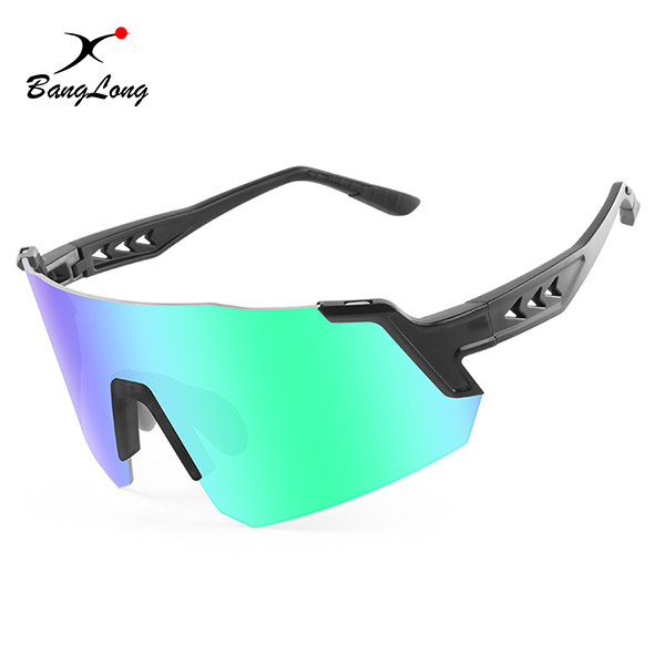 Big Frameless Customized UV Running Sunglasses for Sports