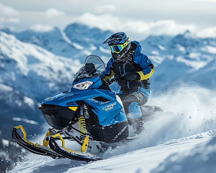 Snowmobiling on the Icefield