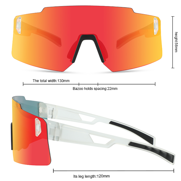 Rimless Adjustable Nose Pad Sport Sunglasses for Running - Bang Long