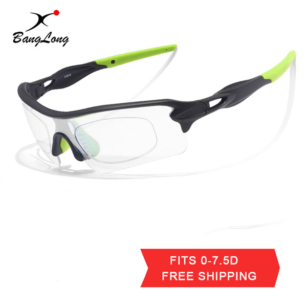 Vintage Photochromic Lens Prescription Running Sport Sunglasses