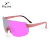 Rimless Mirrored Sport Sunglasses for Running