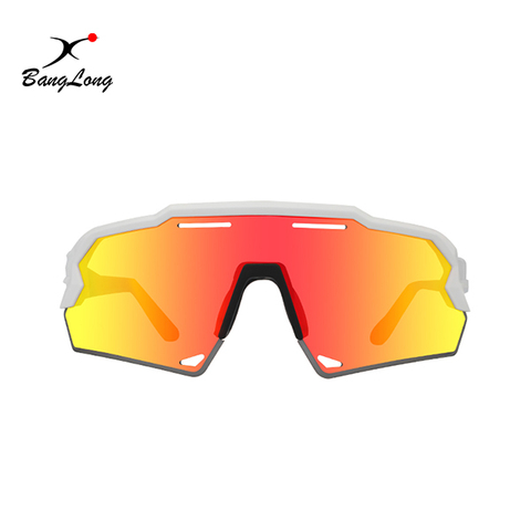 OEM Anti Fog Unisex Sport Sunglasses with Mirror Lens for Cycling