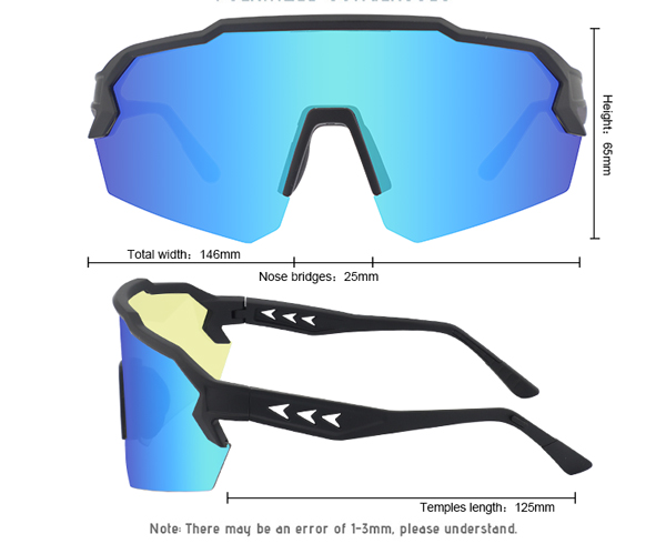 Anti Fog Unisex Sunglasses With Mirror Lens For Cycling - Bang Long