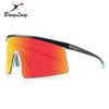 Small Temples Mirrored Lens Running Sunglasses for Sports