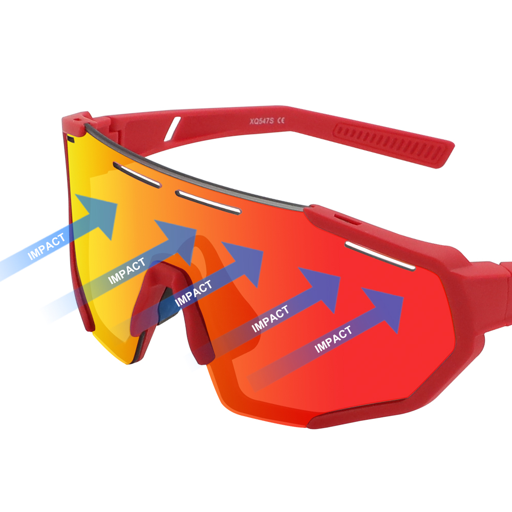 Polarized Revo Children Sports Sunglasses with 3 Interchangeable Lenses for Cycling Running