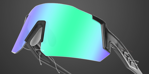 Big Frameless Customized UV Running Sunglasses for Sports - Bang Long