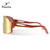Bicycle Mirrored Half Frame Anti Impact Sport Sunglasses