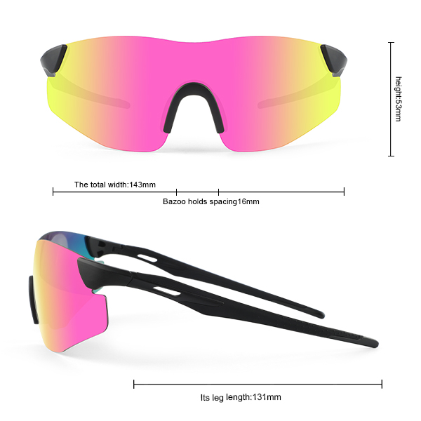 Colorful Lightweight UV Protection Sport Sunglasses for Running - Bang Long