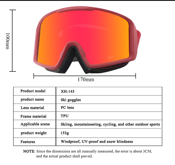 Colorful Top Rated Customization Ski Goggles For Snowboarding - Bang Long