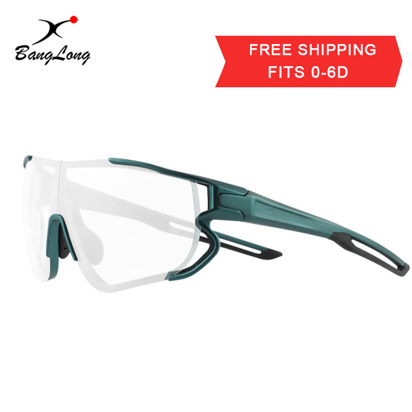 Reflective Large Lens Baseball Sport Prescription Sunglasses