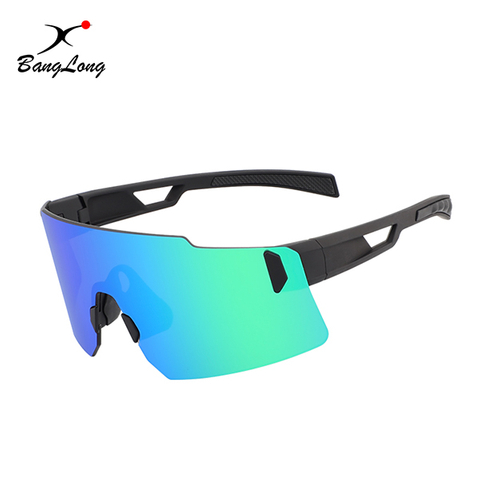 Rimless Sports Sunglasses With Mirror Lens For Running