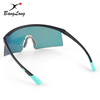 Small Temples Mirrored Lens Running Sunglasses for Sports