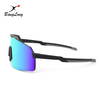 Oversize Interchangeable Lens Mirrored Baseball Fashion Sports Sunglasses