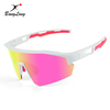 Mirrored Half Frame Polarized Sport Sunglasses for Baseball