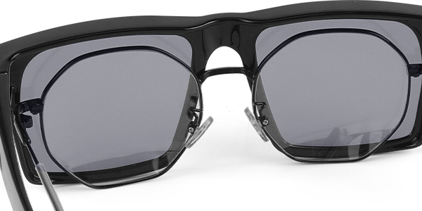Square Lightweight Fit Over Sunglasses for Prescription - Bang Long