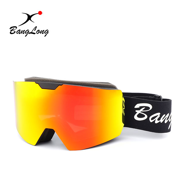 Cylinder Coating Magnetic Lens Ski Goggles For Skiing