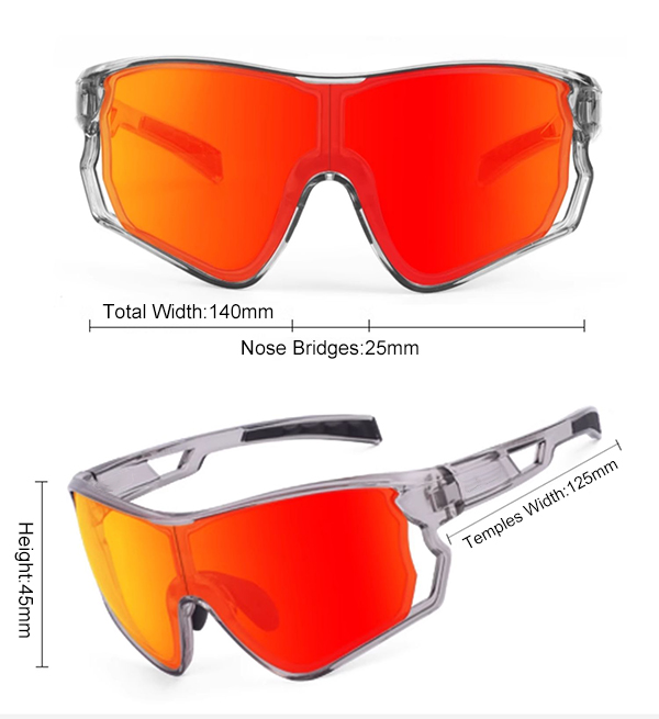 Prescription Photochromic or Polarized Lens Sunglasses for Sport - Bang Long