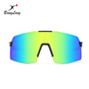 Oversize Interchangeable Lens Mirrored Baseball Fashion Sports Sunglasses