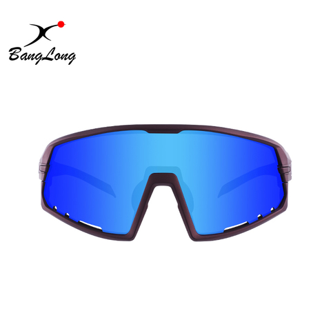 Custom Mountain Bike Mirrored Full Frame Colorful Anti UV400 Sport Sunglasses