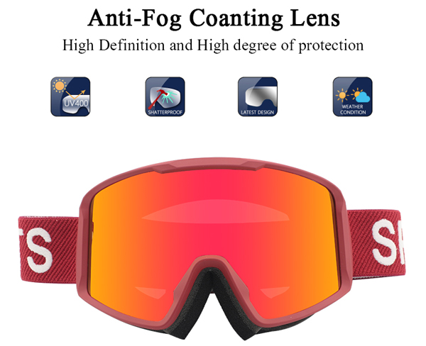 Colorful Top Rated Customization Ski Goggles For Snowboarding - Bang Long