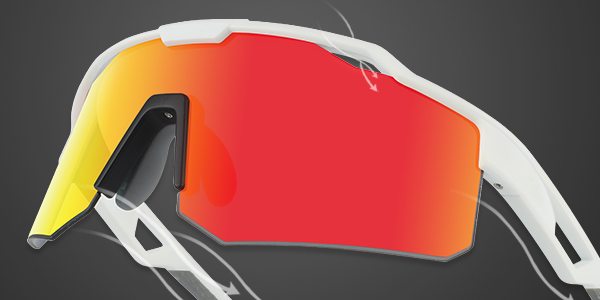 Half Frame Windproof Protection TR90 Cycling Sport Sunglasses - Bang Long