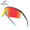 Small Temples Mirrored Lens Running Sunglasses for Sports