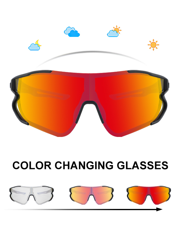 Reflective Large Lens Baseball Sport Prescription Sunglasses - Bang Long