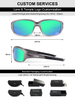 Full Rim UV400 Sport Sun Glasses for Fishing