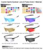 Lightweight Windproof Cycling Sunglasses With UV Protection 