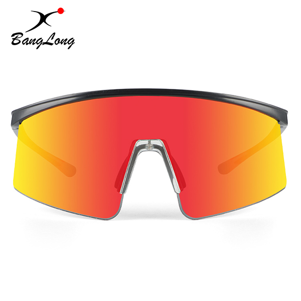 Runner wearing marathon sunglasses on the road