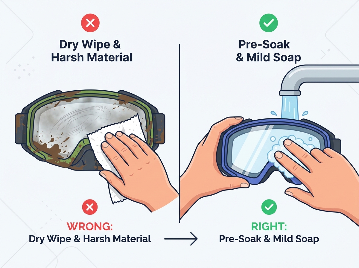 Trackside triage versus deep cleaning
